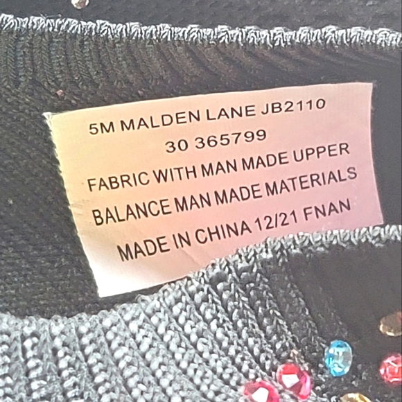 NWT Juicy Couture Malden Lane Pull-On Sequined Sneakers Size 5M - Picture 11 of 11